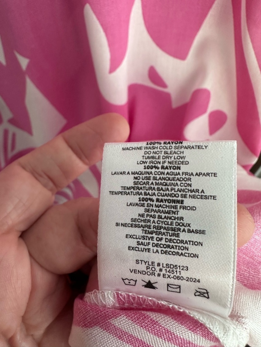 Salty Lemon Womens Medium Dress Coverup Pink Tropical Comfortable Breezy Beach - Picture 4 of 6